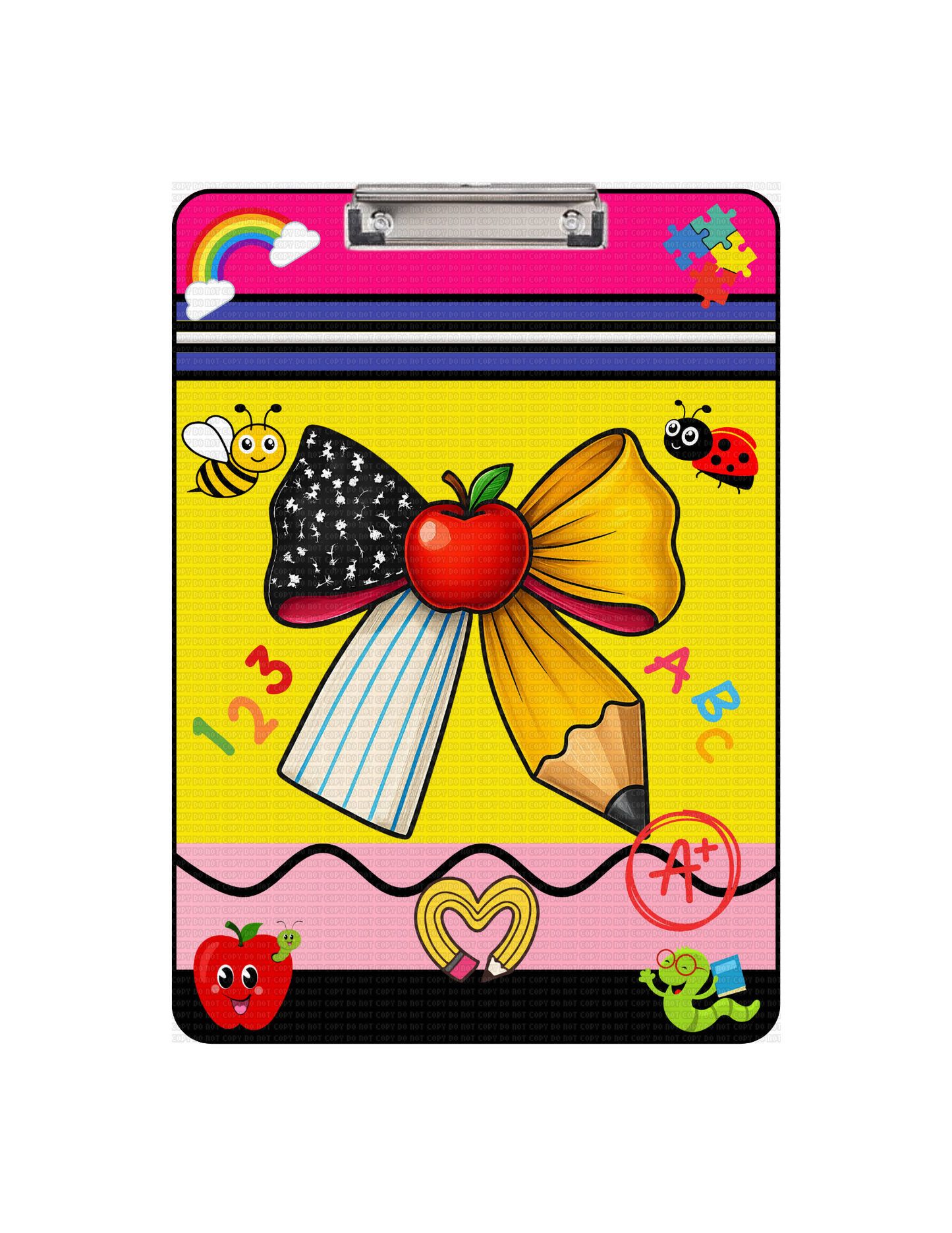 Bow Pencil Clipboard