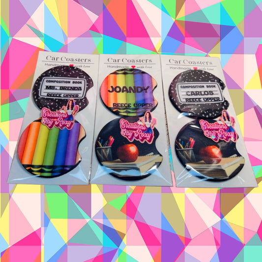Teacher Car cup Coasters