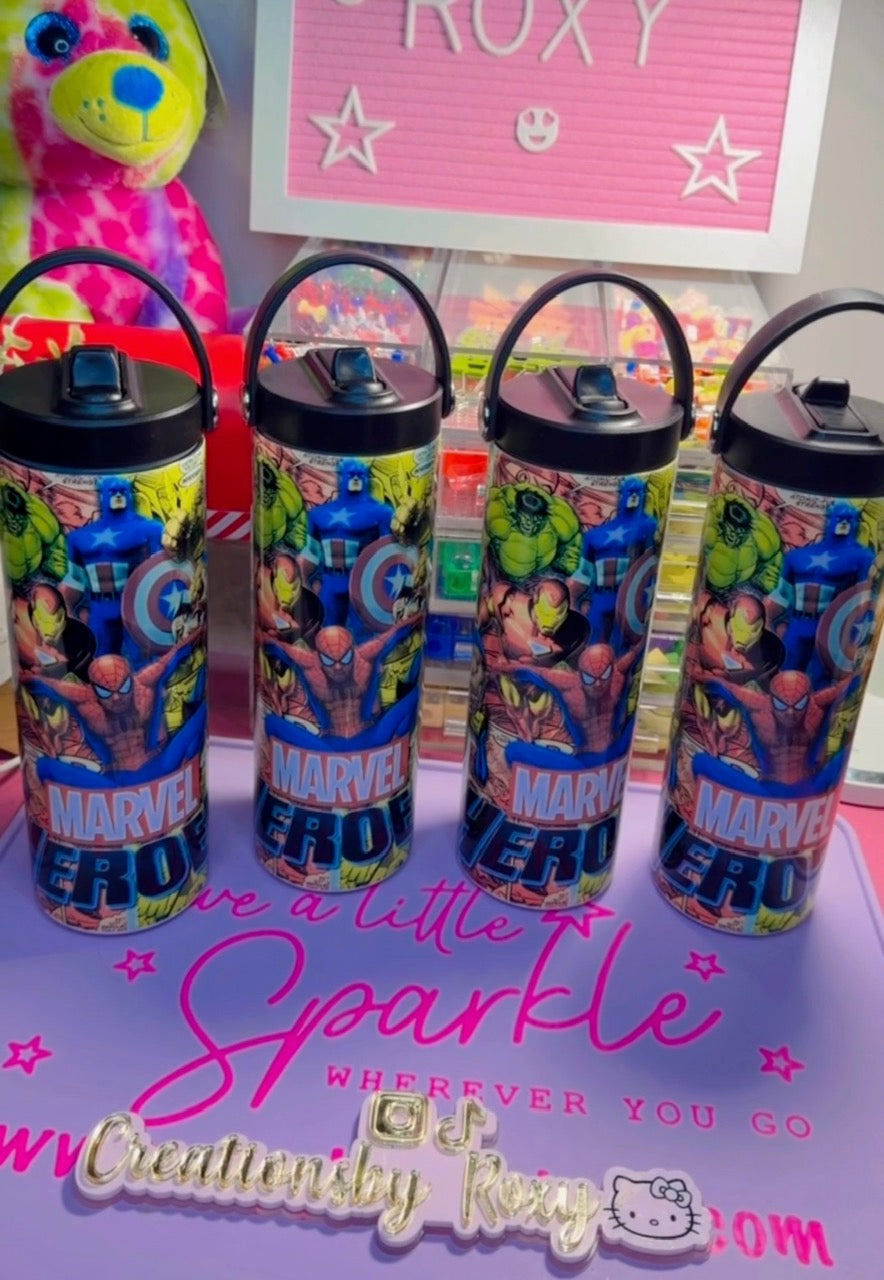 Super Heroes Water Bottle