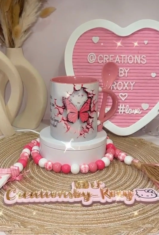 3D Butterfly Mug