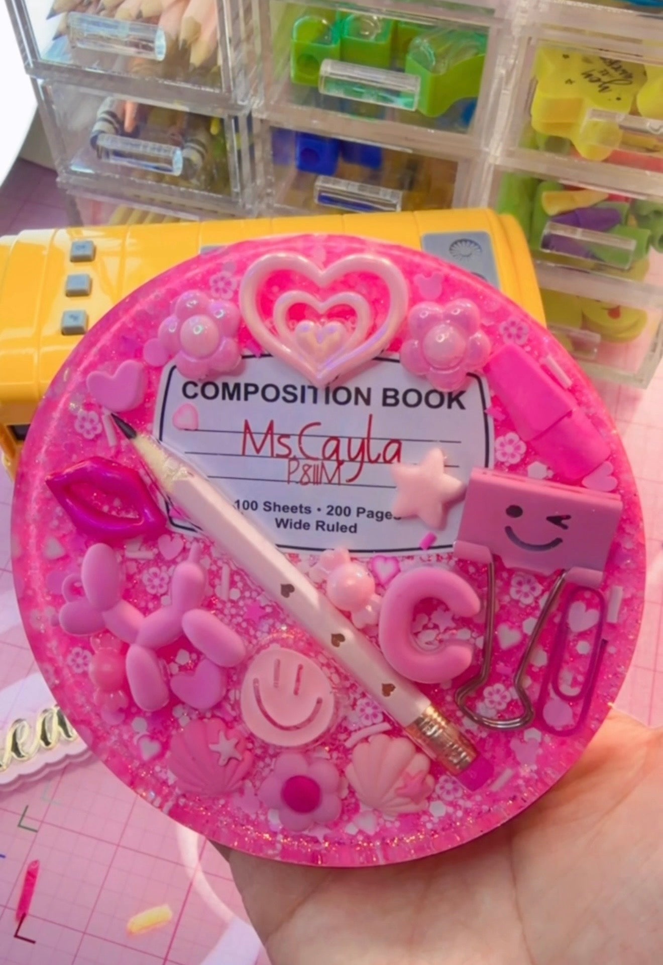 Custom Pink Coaster