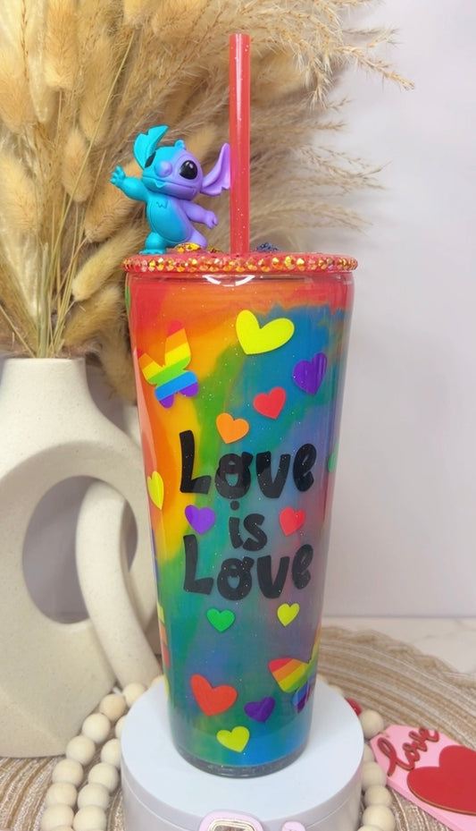 Pride purple stitch