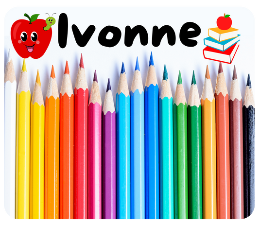 Teacher Color Pencil Mouse Pad